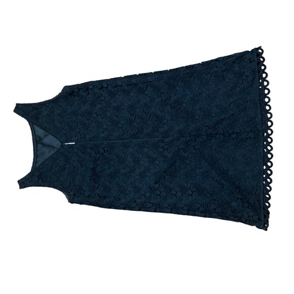 Kate Spade Black Sleeveless Crochet Midi Dress Lined Size 4 Witchygoth Fairygoth - Picture 8 of 11